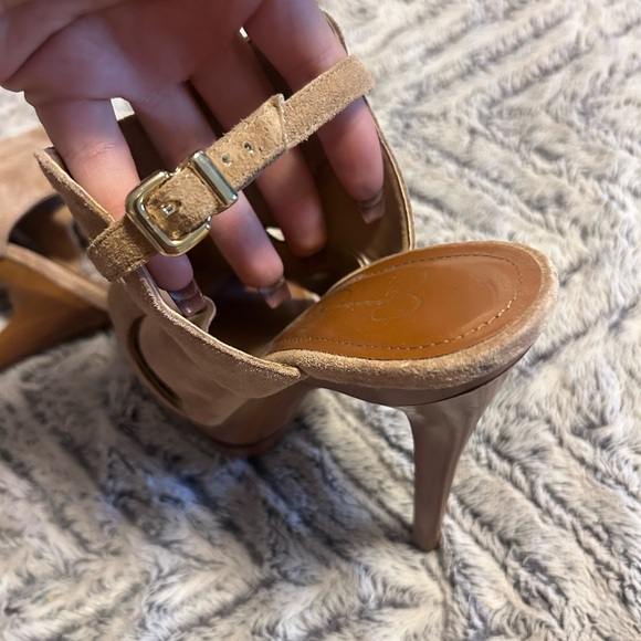 JESSICA SIMPSON wooden pump heal 7.5 - Picture 4 of 8